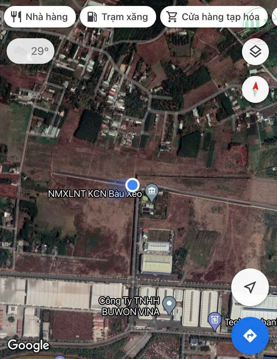 án đất KV 31.103m2 ở KCN Bàu Xéo, Trảng Bom, Đồng Nai, 179 USD/m2