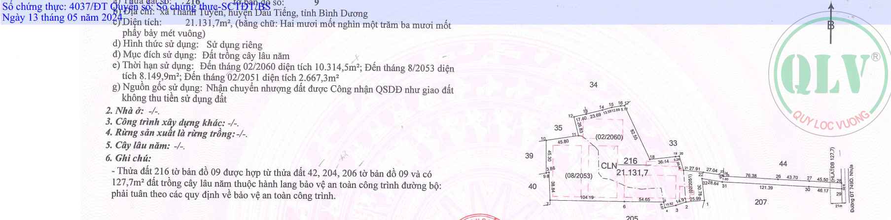 Bán đất xây xưởng 26.130m2 ở Thanh Tuyền, Dầu Tiếng, Bình Dương, 27 tỷ
