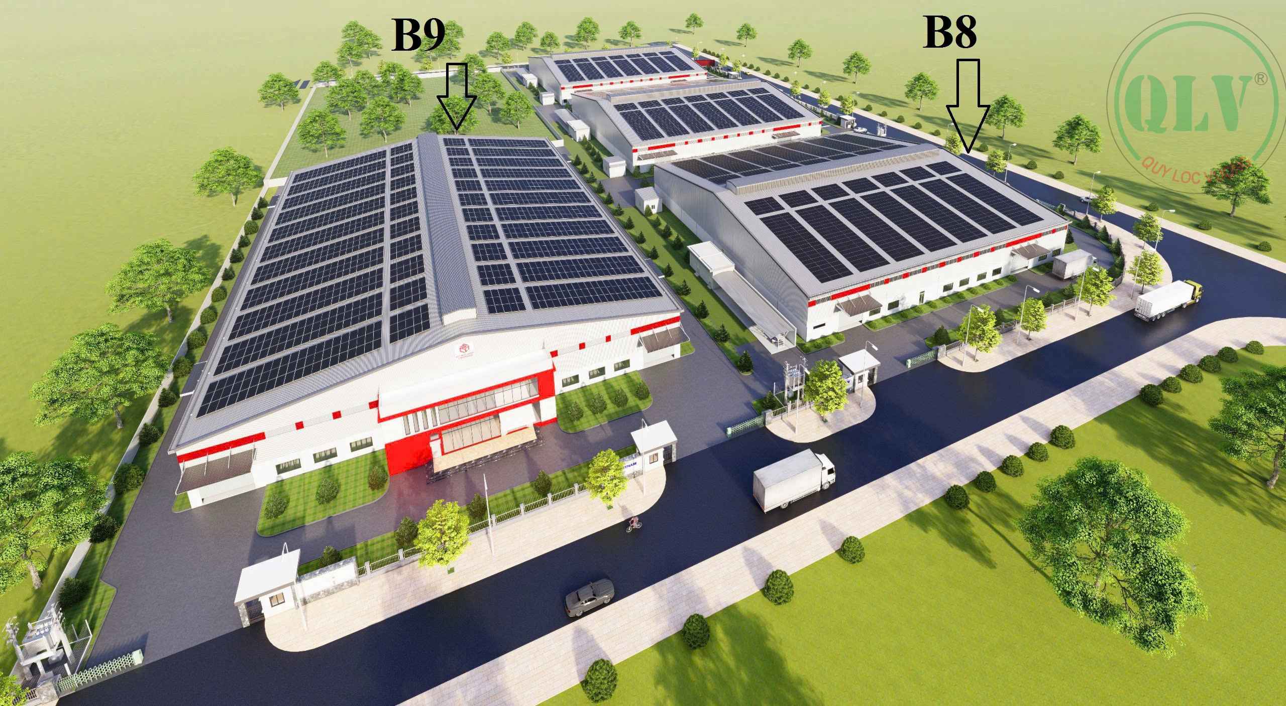 Cho thuê 4 lô xưởng tổng dt 17.430m2 ở KCN Đức Hòa, Long An