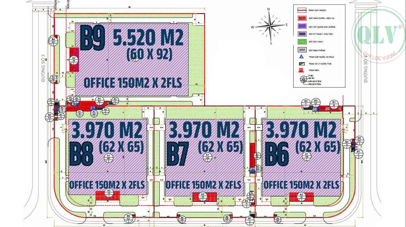 Cho thuê 4 lô xưởng tổng dt 17.430m2 ở KCN Đức Hòa, Long An